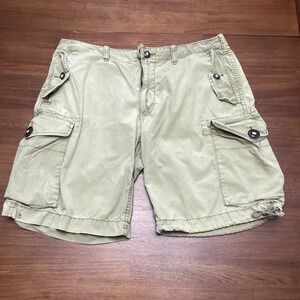 Polo Ralph Lauren Men Cargo Shorts Surplus Fit Khaki Military MIL-J4883A 36 flaw